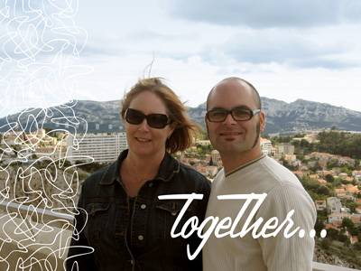 chad & laura together in marseille, france